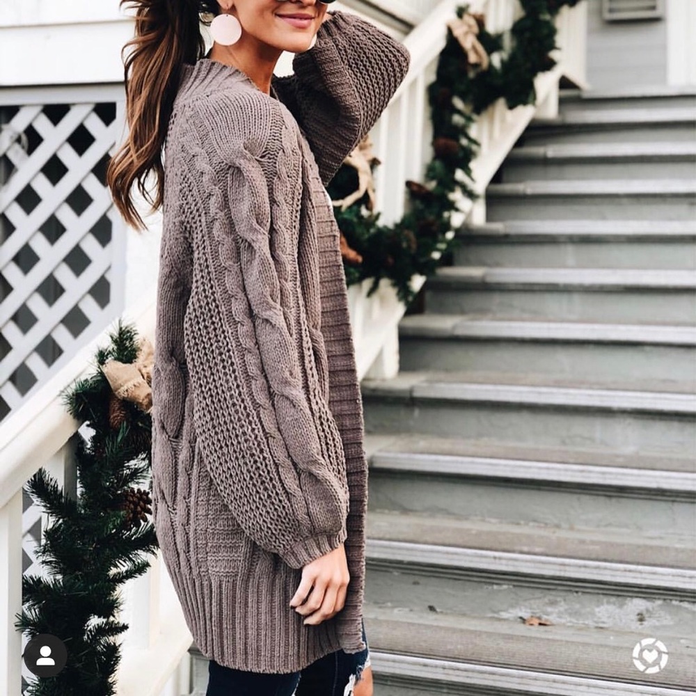 Express Chenille Cardigan